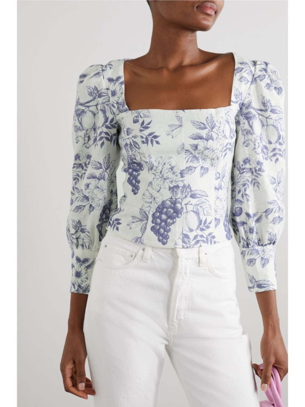 NEW Reformation Stilton Linen Top Carla 10